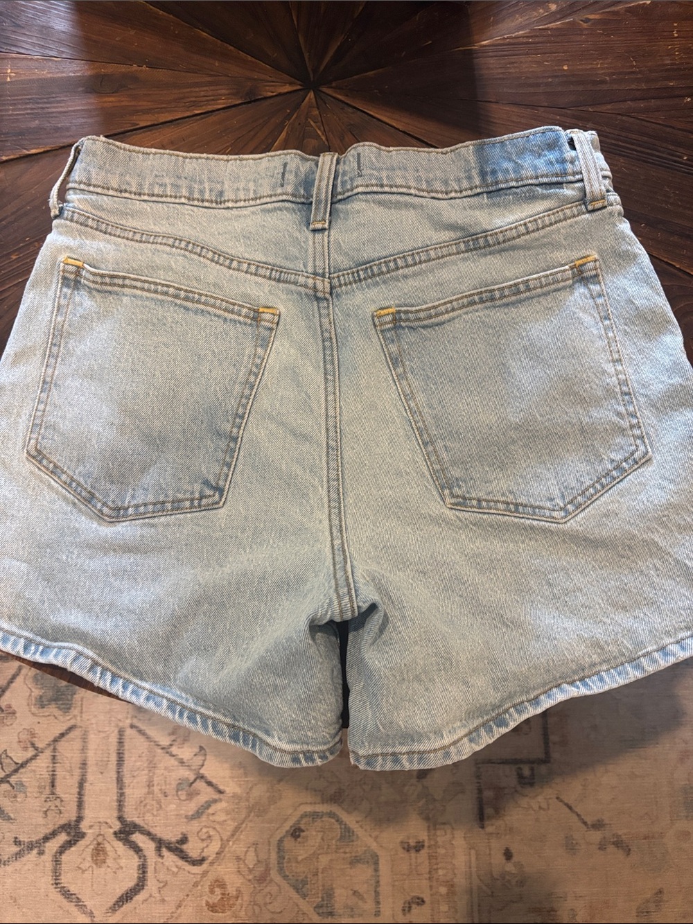 Abercrombie & Fitch Light Blue Denim Jean Shorts - Picture 3 of 3